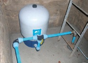 Sørens tørbrønd efter modernisering til boring, nu med støbt og tæt bund.